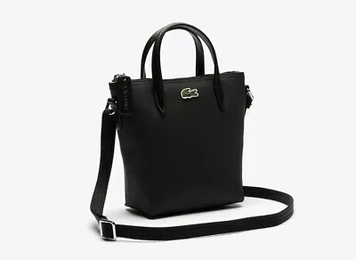 Lacoste - Women - Black - Cross Body L.12.12 Concept Mini Zip Tote Bag RRP £80 • £50