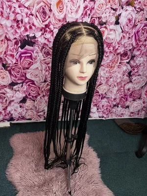 £80 • Buy Braided Wigs For Women, Knotless Braided Wig With Full Lace