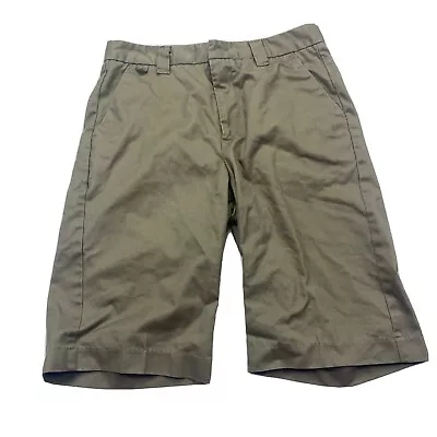 Mens H&M Divided Tan Brown Flat Front Button Fly Long Shorts 32  Waist • $15.95