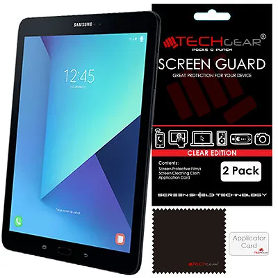 £2.49 • Buy 2 Pack TECHGEAR Screen Protector Guards For Samsung Galaxy Tab S3 9.7 T820 T825