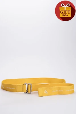 CALVIN KLEIN JEANS Slider Belt Size 85/34 Web Woven  Coated Logo Hook Buckle • £0.99