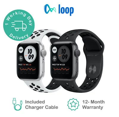 Apple Watch Series 6 Nike - 40mm 44mm *All Colours* Black Band - Very Good • $299