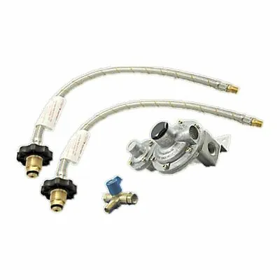 Lpg Regulator Kit Twin Stage 250mj Suit Caravan And Home Use • $75