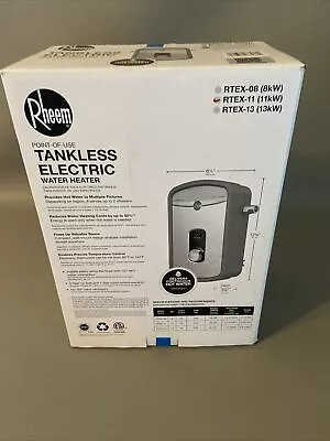 Rheem RTEX-11 240V 11 KW Electric Tankless Water Heater 2.68GPM 1/2 NPT • $269.99