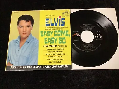 Elvis Presley Ep Epa-4387 Easy Come Easy Go Nm Or Better Very High Grade Rare • $52