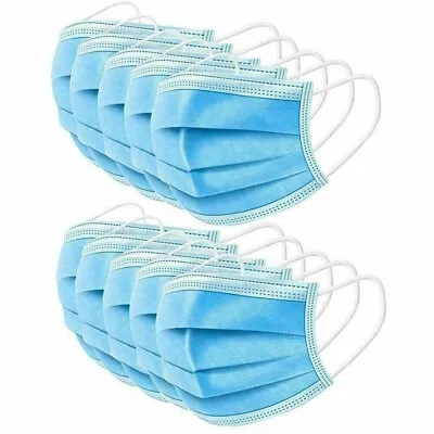 Disposable Face Mask Level II Medical Surgical Dental 3-Ply BFE 98%  100 Pack • $8.99