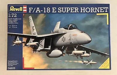 Revell 1/72 F/A-18 E Super Hornet Plastic Model Kit 04605 NIOB 1999 • $45