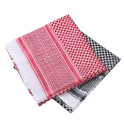 £8.88 • Buy Arab Kafiya Keffiyeh Arabic Turban Hijab Muslim Shemagh Scarf Palestine Bandana