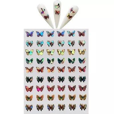 3D Butterfly Nail Stickers Art DIY Designs Decor Waterproof Decal Manicure US • $2.99