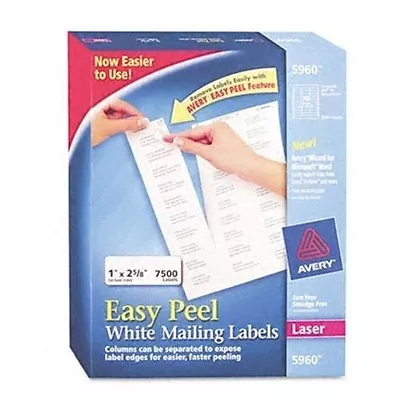 Avery Easy Peel Address Label - White (5960) • $40