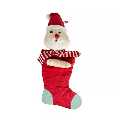 Vintage International Silver Co Santa Claus Stocking Christmas Holiday Decor • $9.94