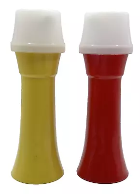 Tupperware Ketchup + Mustard Pump Dispensers Lids Complete Works VTG • $12