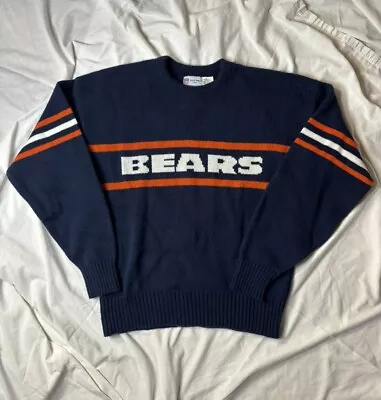 80s Vintage NFL Chicago Bears Cliff Engle Mike Ditka Sweater Size Medium M • $45