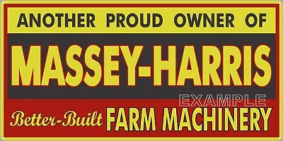 Massey Harris Farm Tractor Dealer Vintage Old Sign Remake Aluminum Size Options • $60.45