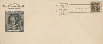 Mark Twain- Vintage Stamp Celebration Envelope • $75