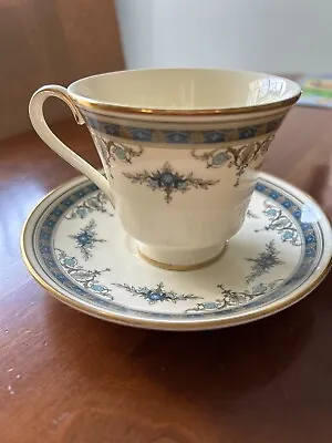 Minton Grasmere Blue Coffee/Tea Cup & Saucer Set Mint • $11.99