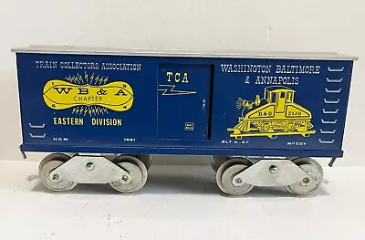 McCoy's  1964 WB&A TCA Eastern Division Box Car Washington Balt. Standard Gauge • $40