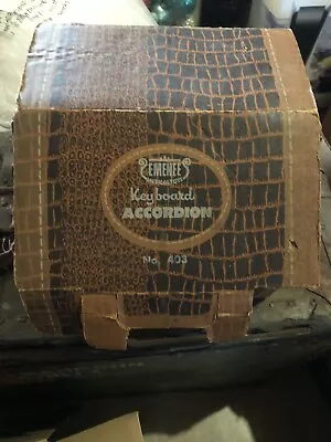 Vintage 1955 Emenee Plastic Keyboard Accordian W/Original Box & Instructions • $29.96