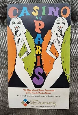 Vintage Las Vegas Rare Postcard Casino De Paris~Showgirls! @ Dunes Hotel  • $14.99
