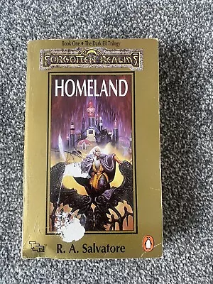 Forgotten Realms RA Salvatore Homeland Book 1 Dark Elf Trilogy Paperback • £4.99