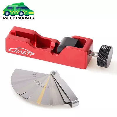 Red Spark Plug Gap Tool 32 Blades Metric Feeler Gauge Gap Filler Measuring Tool • $18.99