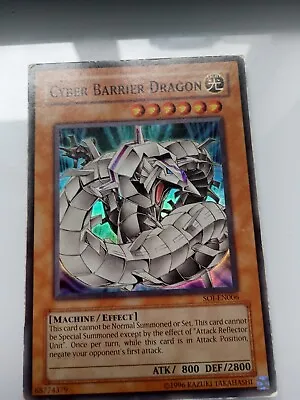 Cyber Barrier Dragon Soi-en006 Super Rare Yugioh Card  • £0.99