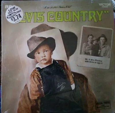 Elvis Country Lp 1971 NM++w/Bonus Pic & Shrink Orig '71 Pressing $3.74 Sticker! • $69