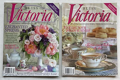 Bliss Victoria ~ 2 Issues ~ January/February  2013  March/April 2015 ~ Preowned • $11.03