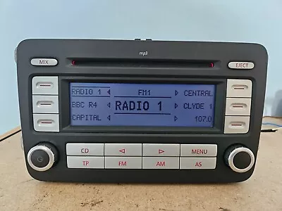 Vw Rcd300 Mp3 Car Radio Stereo Cd Player Golf Mk5 Passat Jetta Caddy Touran  • $49.74