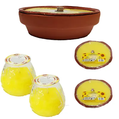 Prices Citronella Candle Terracotta Pot Help Deter Insects Wasp Mosquito Refills • £8.40