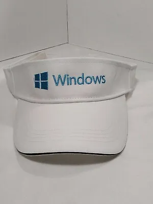 White (Microsoft) Windows Sun Visor Hat New Without Tags (3 Available) • $10.99