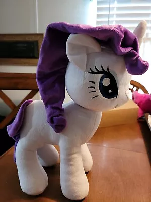 My Little Pony Purple Rarity White Diamond Unicorn 14  Plush Hasbro • $19.99