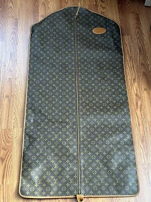 Louis Vuitton 49  Long Garment Bag Double Sided Monogram Canvas Travel Luggage • $975
