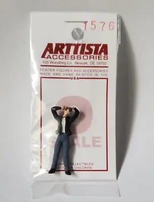 Arttista #1576 - Young Man Combing Hair - O Scale Figure - Model Trains - NEW • $8.79