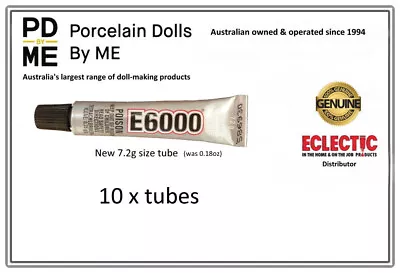 E-6000  10 Tubes 7.2gm / (.18Fl.OZ)........ 40% Discount For 2 Or More Lots • $25.75