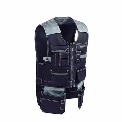 £52.90 • Buy Tool Vest Technician Workwear Multi Pocket Electrician Carpenter Plumber Vests