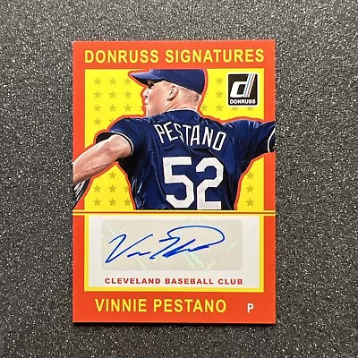 2014 Donruss VINNIE PESTANO #VP Cleveland MLB SIGNATURE AUTO - CARD • $4