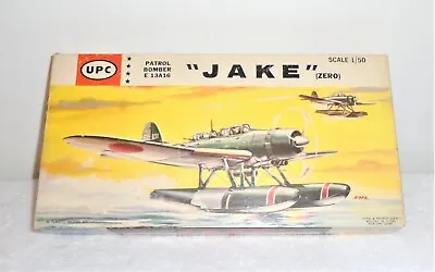 Vintage 1968 UPC Patrol Bomber E 13A16  Jake  Zero  Model Airplane Kit # 5052 • $16