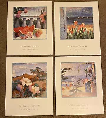 Max Hayslette Lithograph Spain 1990 Devon Editions  California Suite I-IV Lot X4 • $125