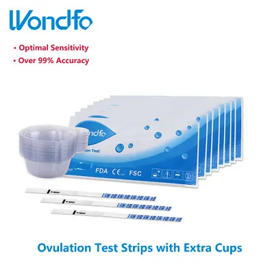 Wondfo 20/40/100 Ovulation LH Test Strips Urine Fertility OPK Kit With Urine Cup • $9.89