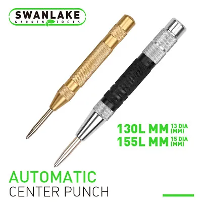 2 Super Strong Automatic Centre Punch Adjustable Spring Loaded Metal Drill TooL • $19.99