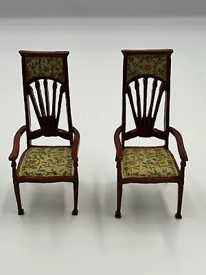 Dolls House Emporium Finely Carved Edwardian Chairs Boxed 1:12 Scale Resin Seat • £34.95