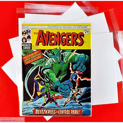 Comic Bags ONLY Up To -A4 Size0 For Weekly The Avengers Marvel UK Comics X 10 NE • £9.99