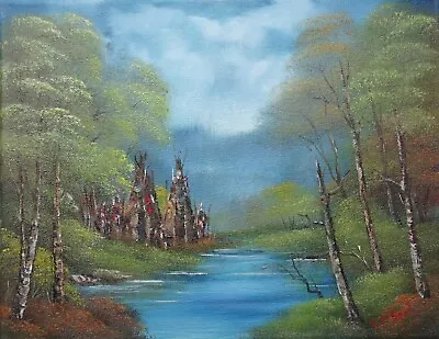 ORIGINAL OIL PAINTING On Stretched Canvas - One Secret Place By SP Soni • £76