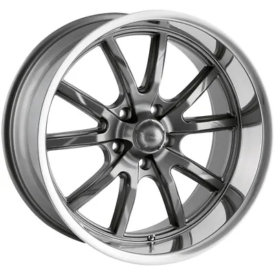 Ridler 650 18x9.5 5x4.75  +0mm Gunmetal Wheel Rim 18  Inch • $243.99