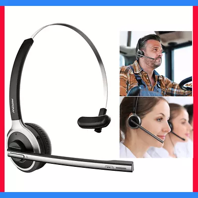 Trucker Bluetooth Headset Wireless Headphones Home Office Call Center Driving UK • £18.04