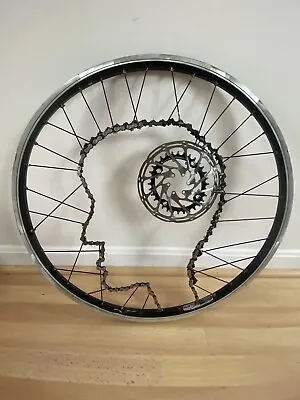 $49.99 • Buy Welding Art / Bicycle Brain : Made From An Old Wheel