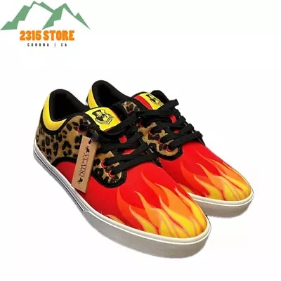 Vlado Spectro 3 Limited Edition Flames & Cheetah Rare Men's Shoes Size 10.5 NWT • $55.99