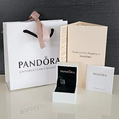 New Pandora Packaging - Gift Box Ribbon Bag Thank You Card & Polishing Cloth • £13.69