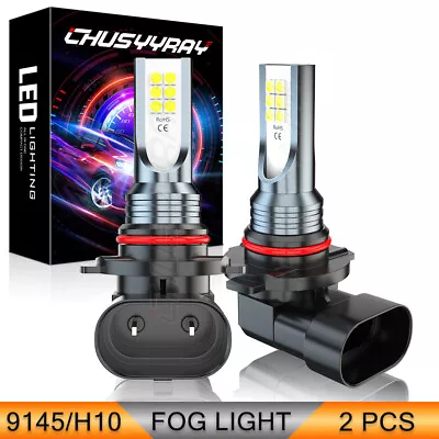 2x 9145 H10 LED Fog Driving Light Bulbs White 6000K For Cadillac SRX 2004-2016 • $11.99